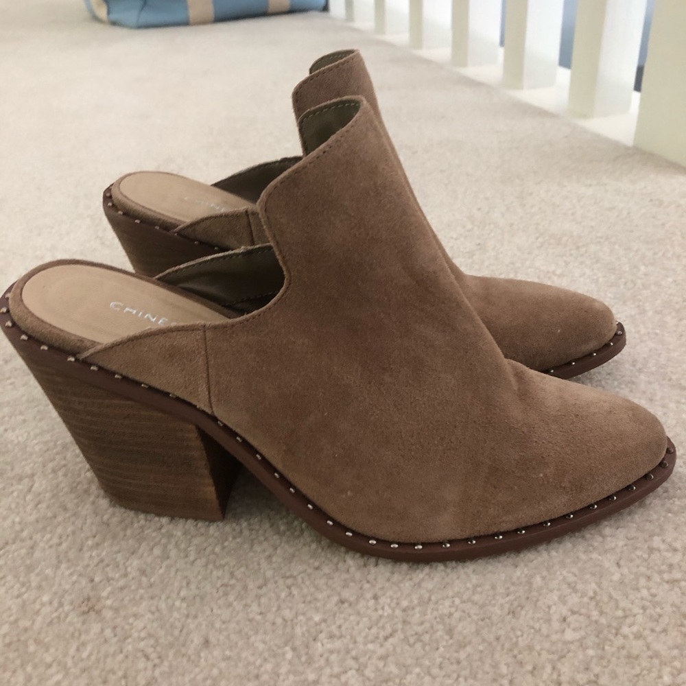 Chinese Laundry Suede Mules
